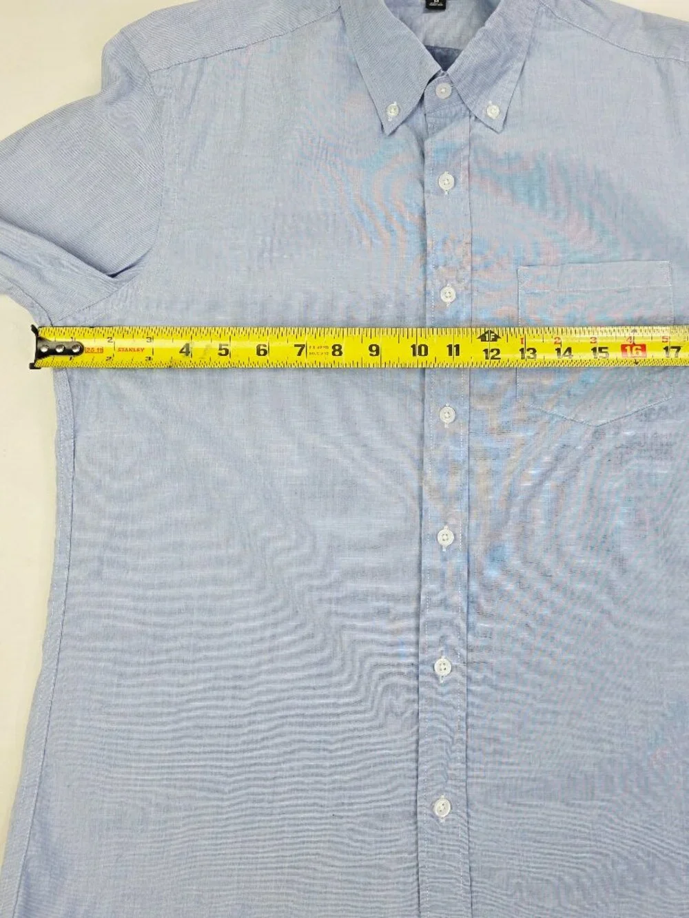 J. Crew Mercantile Flex Slim Mens Size Medium Blue Button Down Long Sleeve Shirt
